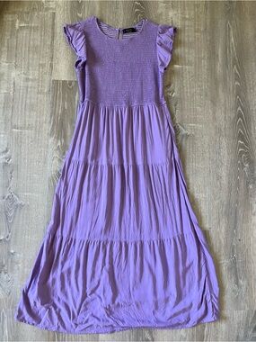Purple Midi Dress